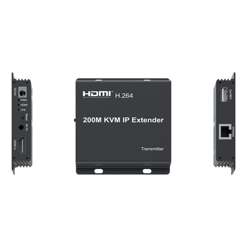 2KHDMI200米网线延长器带KVMIP网线延长器HDMI点对点延长器1080P