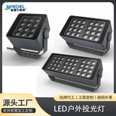 LED方型投光灯户外市政建筑楼体园林亮化投射灯景光射灯
