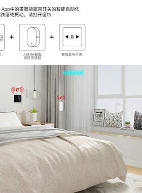 ZigBee智能无线震动报警器 涂鸦智能appS遥控门窗振动感应器
