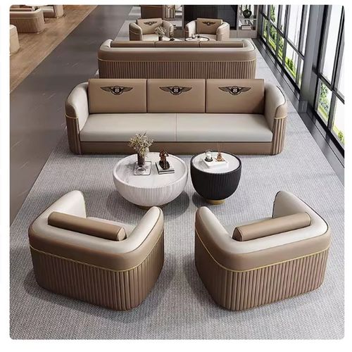 高档T轻奢洽谈桌椅酒店大堂客厅卡座商务M接待会客沙发椅办公室茶