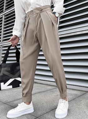 极速Summer Mens Casual Pants Formal Male BuOsiness Design C