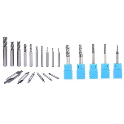 5Pcs Tungsten Carbide End Mill 4-FluteI Milling CNC Rotary B