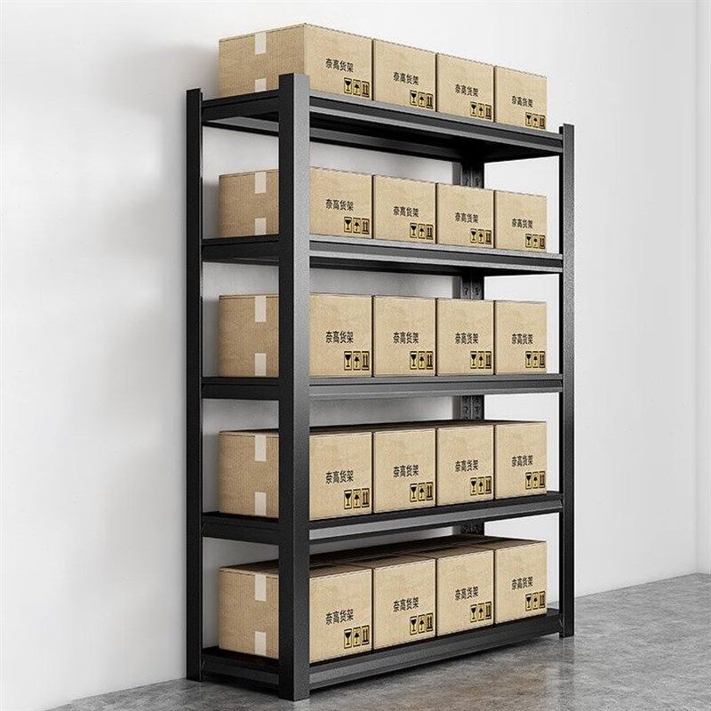 奈高货架仓储仓库家用置物架展示架储物架角钢货架五层R100*50*18,商业/办公家具,仓储货架,淘宝优惠券,粉丝福利购,淘宝优惠卷