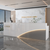 公司收银台烤g漆小l型吧台商用柜台服装 店理发店奶茶商铺前台接待