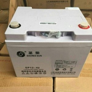 圣阳蓄电池12V42AmH SP12-42 UPS/EPS/太阳能铅酸免维护蓄电池