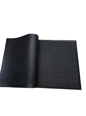 安大侠防滑吸水门口厨房PVC地毯地垫进门脚垫一P字条纹红色45*75