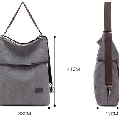 Women Canvas Balckpack Fashion Shoulder Bag Travel School Ba