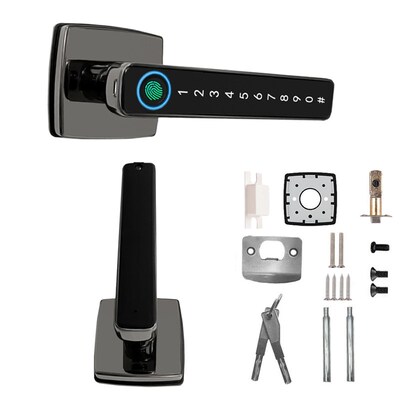 Fingerprint Smart Dpoor Lock with Handle 4 in 1 Keyless Entr