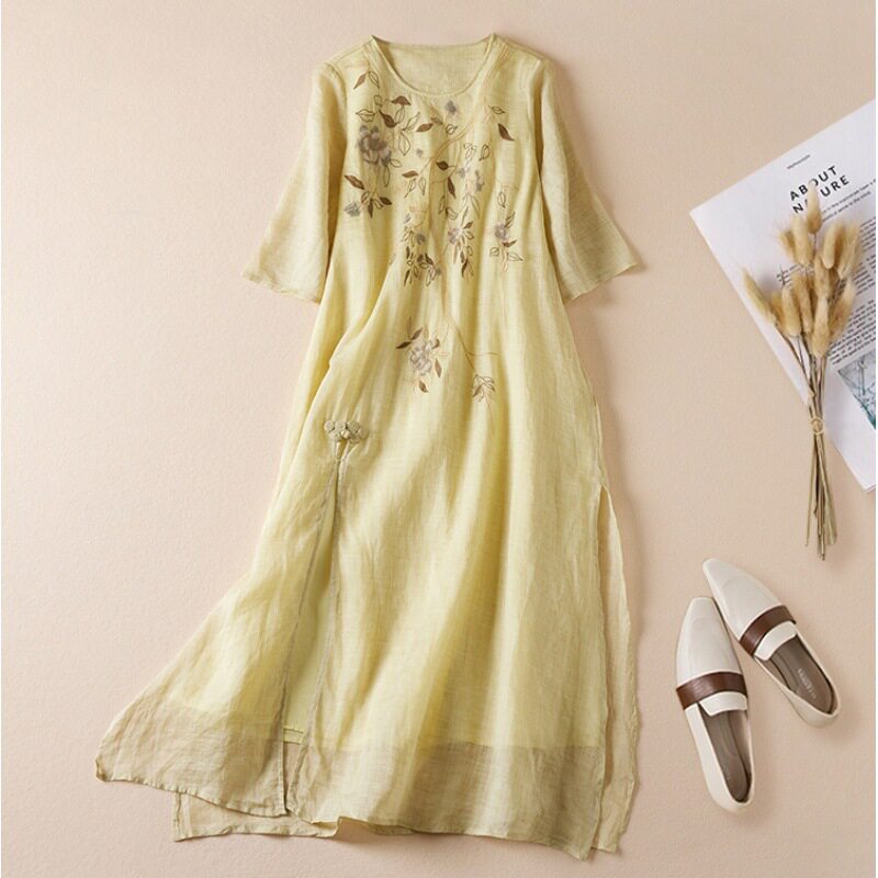 womenclothes复古盘扣刺