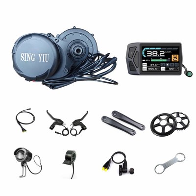 SINGbYIU款Z8真力矩中置电机48V750W自行车改装电动助力自行车