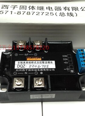 KEJIKEYI杭k州西子 DQZ-220D75E 全隔离单相桥式全控整流模块