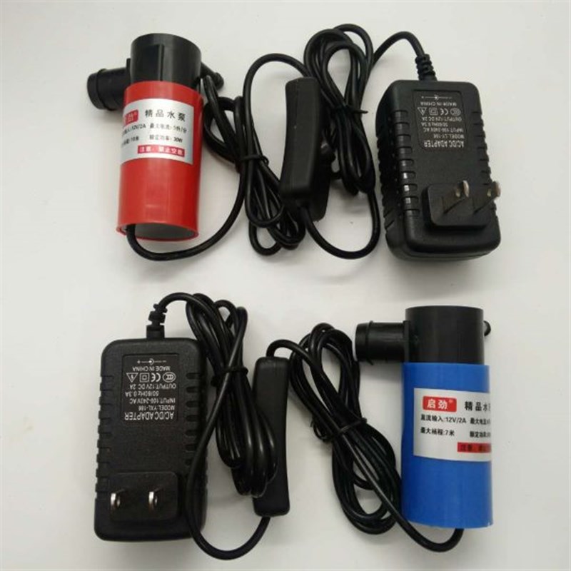 启劲12Vc微型直流机潜水泵棒开槽机水钻机云石机用抽水鱼缸供水泵