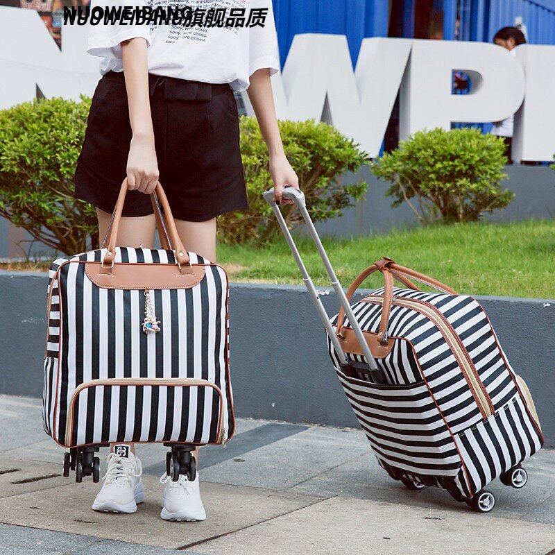 日本拉杆包旅行包女大容量手提短途旅游行李袋可爱轻便登机行旅包