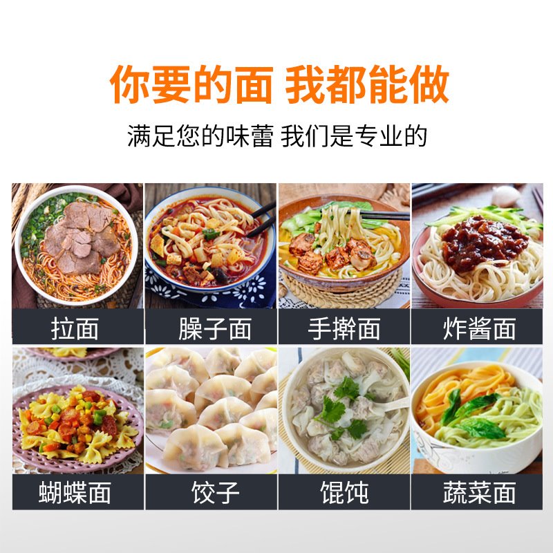 包邮山东龙口牌家用电动切面机压面机面条机免拆刀不锈钢小型