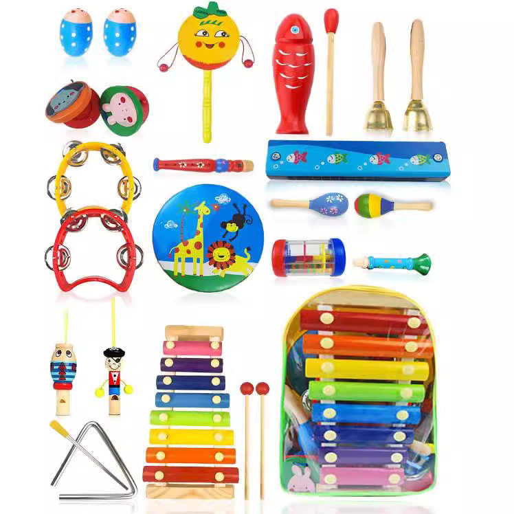 奥尔夫乐器套装儿童表演音乐打击乐器教具组合铃鼓棒铃幼儿园乐器