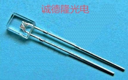 超高亮 LED直插发光二极管 F扁方形2*5*7mm白发红长脚 量大价优