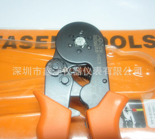 华胜 HSC8 6-6迷你型自调式0.25-6mm 管型端子压线钳