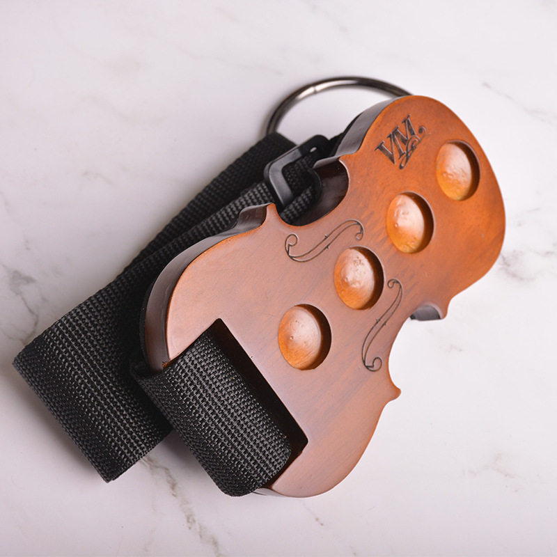 大提琴实木防滑垫 琴形多孔位大提琴止滑垫音乐木制乐器练习垫