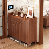 柜家用门口进门玄关柜阳台收纳鞋 2025新款 实木鞋 架门外收纳柜一体