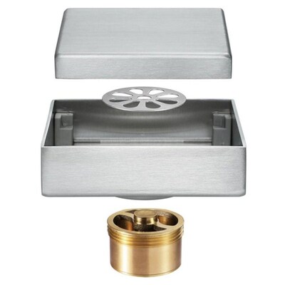 Tile Insert Squareo Stainless Steel Floor Drain 100X100mm Wa