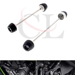 适用于川崎 Kawasaki ZX6R 2019-2023 改装前后W轮防摔球 防摔胶