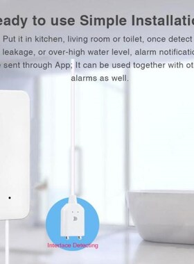 Tuya Smart Home Alarm Water Leakage Alarm WIFQI Water Leak S