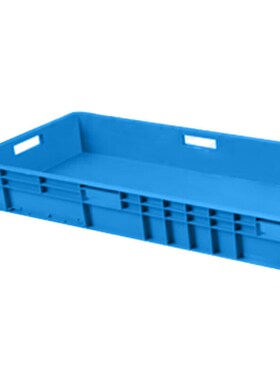 稳斯坦欧标EU物i流箱蓝色1200*400*120加厚五金汽配工具箱车间物