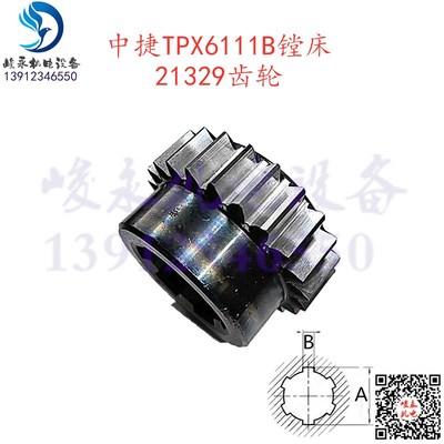 沈阳中捷镗床配件TiPX6111B TPX619B 变速箱轴磨齿齿轮21329