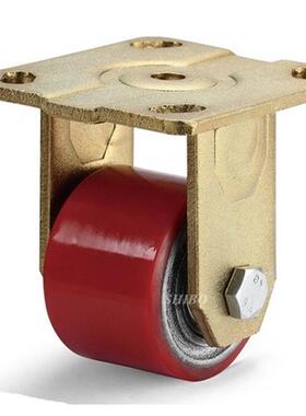 工厂供应3寸万向低重心脚轮牛仔x轮中重型静音pu铁轮承重600kg轮