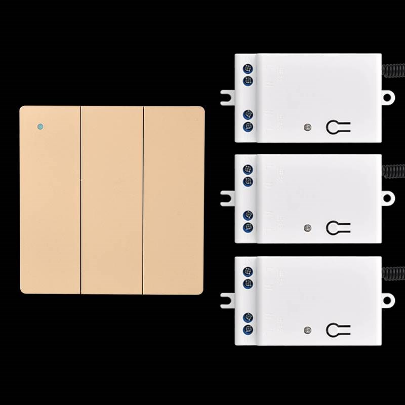 自发电随意贴遥控开关无线遥控模块220V灯家用Q智能双控免布线面