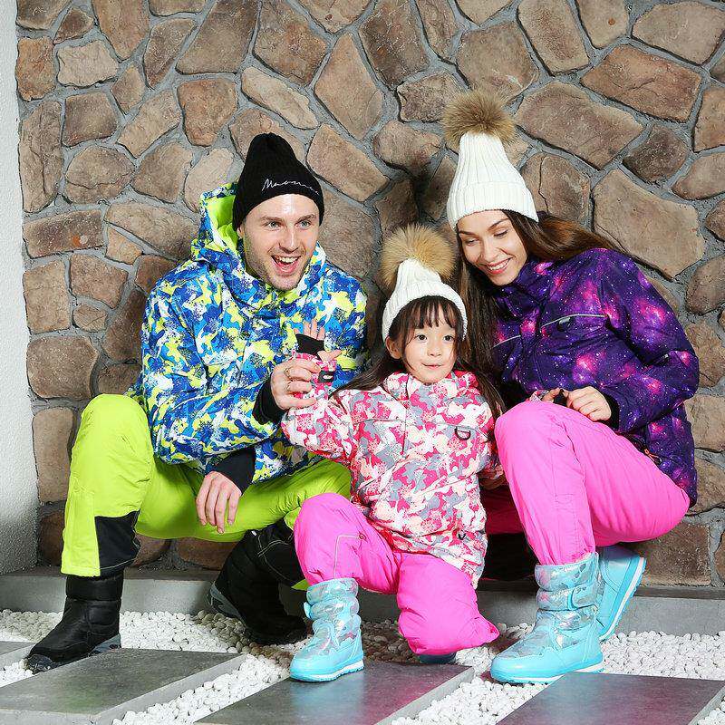爆款九色雪花鞋靴SiTAQi系列冬雪地靴男女儿童亲子滑雪鞋旅游上学