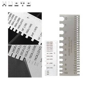 0-36不锈钢美标线径规 样板焊缝检验尺厚度尺 电线金属丝焊接量规