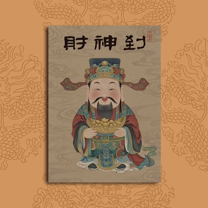 2026新年春节财神爷贴装饰