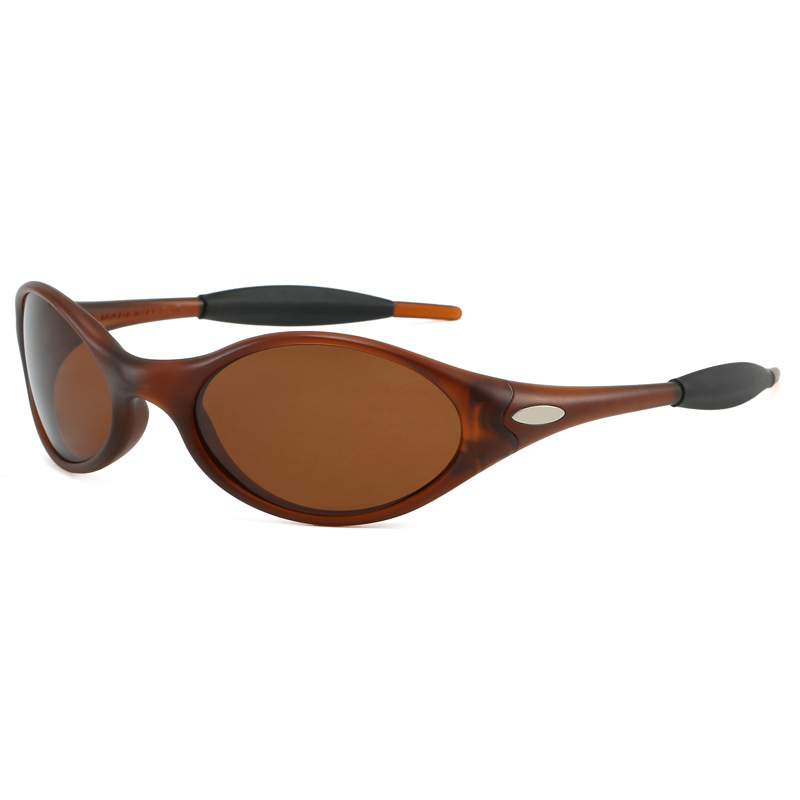 日本品质欧美偏光太阳镜男女TR复古椭圆圆框户外骑行开车墨镜Piet