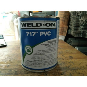 IPS717 PVC进口管道胶粘剂粘结剂WELD-ON 946ML/桶灰胶黑胶水