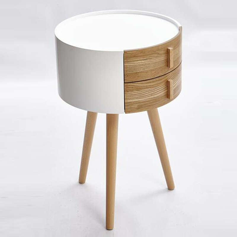 北欧床头柜实木橡木原木日式北陌家具迷你边柜现代简约收纳小柜