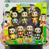 爷爷蛇精 手办公仔7个装 金刚葫芦娃兄弟套装 变形爆射葫芦儿童玩具