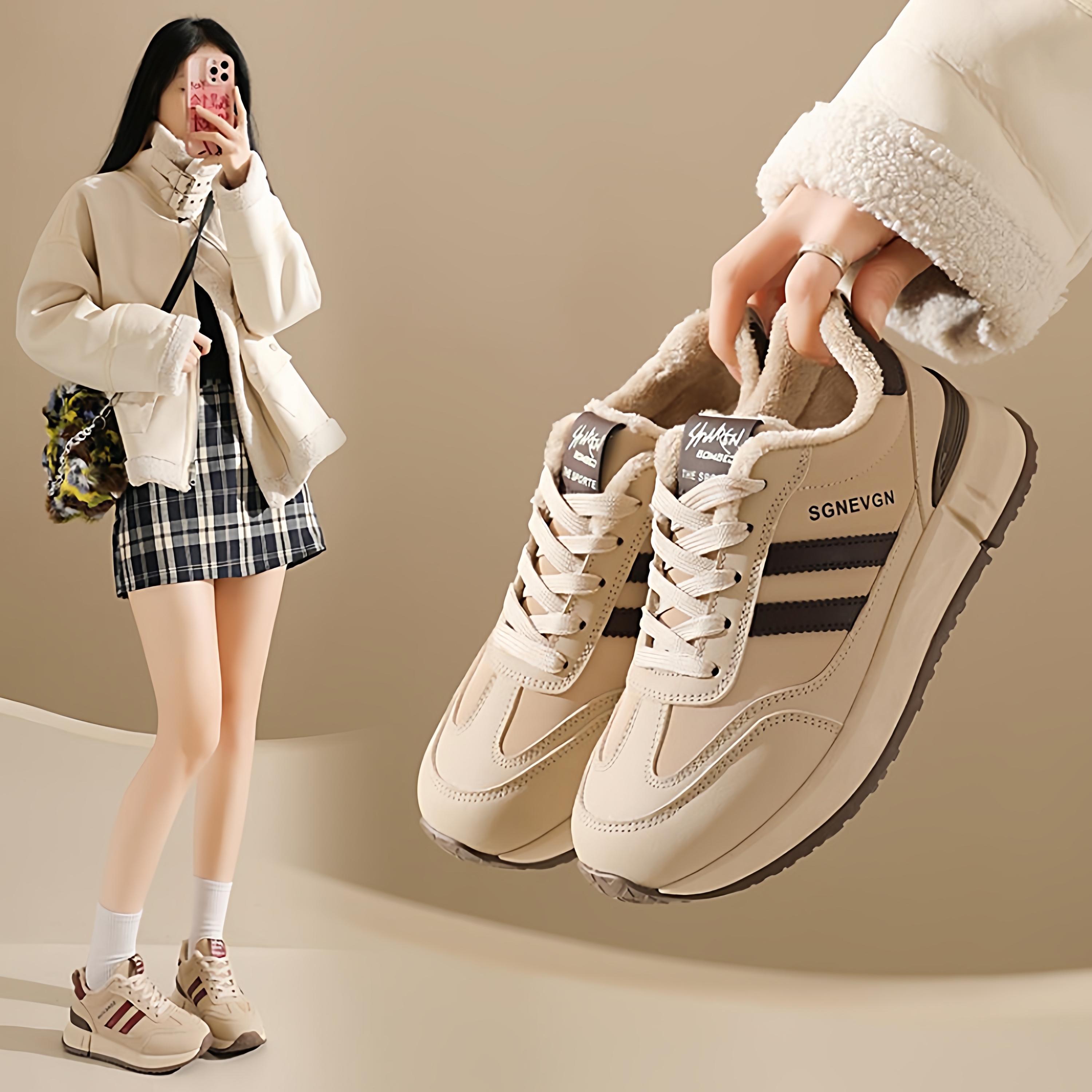 2025冬季新款透气低帮运动鞋