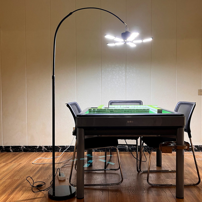 落地灯高亮棋牌麻将纹绣仓库摄影网红直播补光阅读钓鱼立式灯