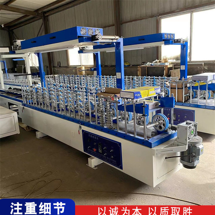 木塑线条铝合金PUR包覆机竹木纤维400宽墙板覆膜机功能多质量好