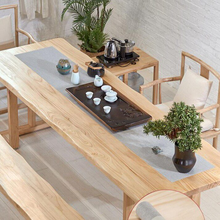 新中式客厅全实木泡茶桌椅组合会客办公泡茶台家用待客泡茶桌