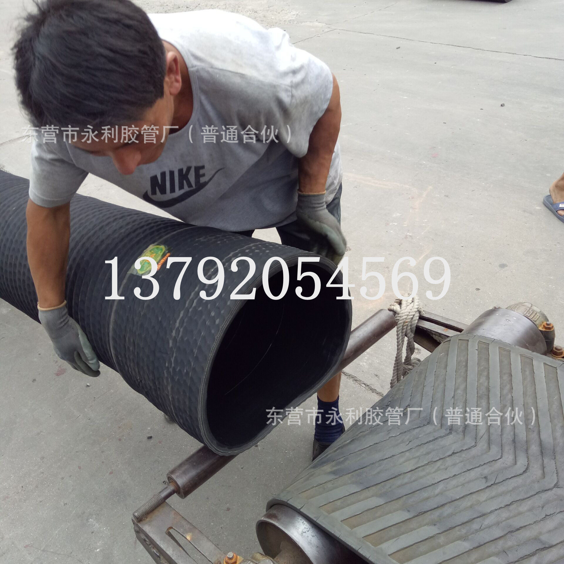 38mm-400mm黑色橡胶钢丝软管吸排水抽沙专用橡胶钢丝管