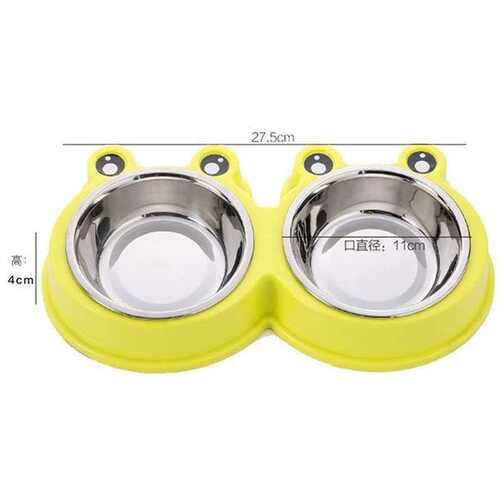 新品狗碗猫碗f宠物猫咪狗狗用品双碗狗食盆猫盆猫狗水盆不锈钢宠