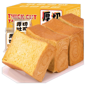 厚切奶香吐司面包切片手撕早餐代餐健康小零食小吃休闲食品营养