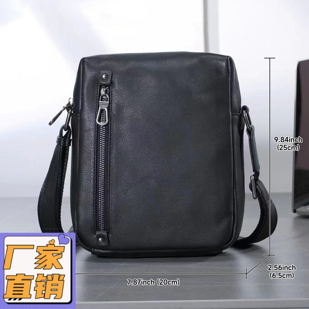 真皮男包大容量男士单肩包高级感斜挎包头层牛皮男式单肩斜挎gd89