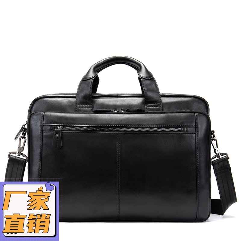 复古皮包商务手提包 男士单肩真皮公文包 男士电脑包包gd46