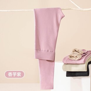 加厚打底秋裤 男款 EC52 女秋冬a类亲肤羊毛裤 10A抗菌防螨高腰保暖裤