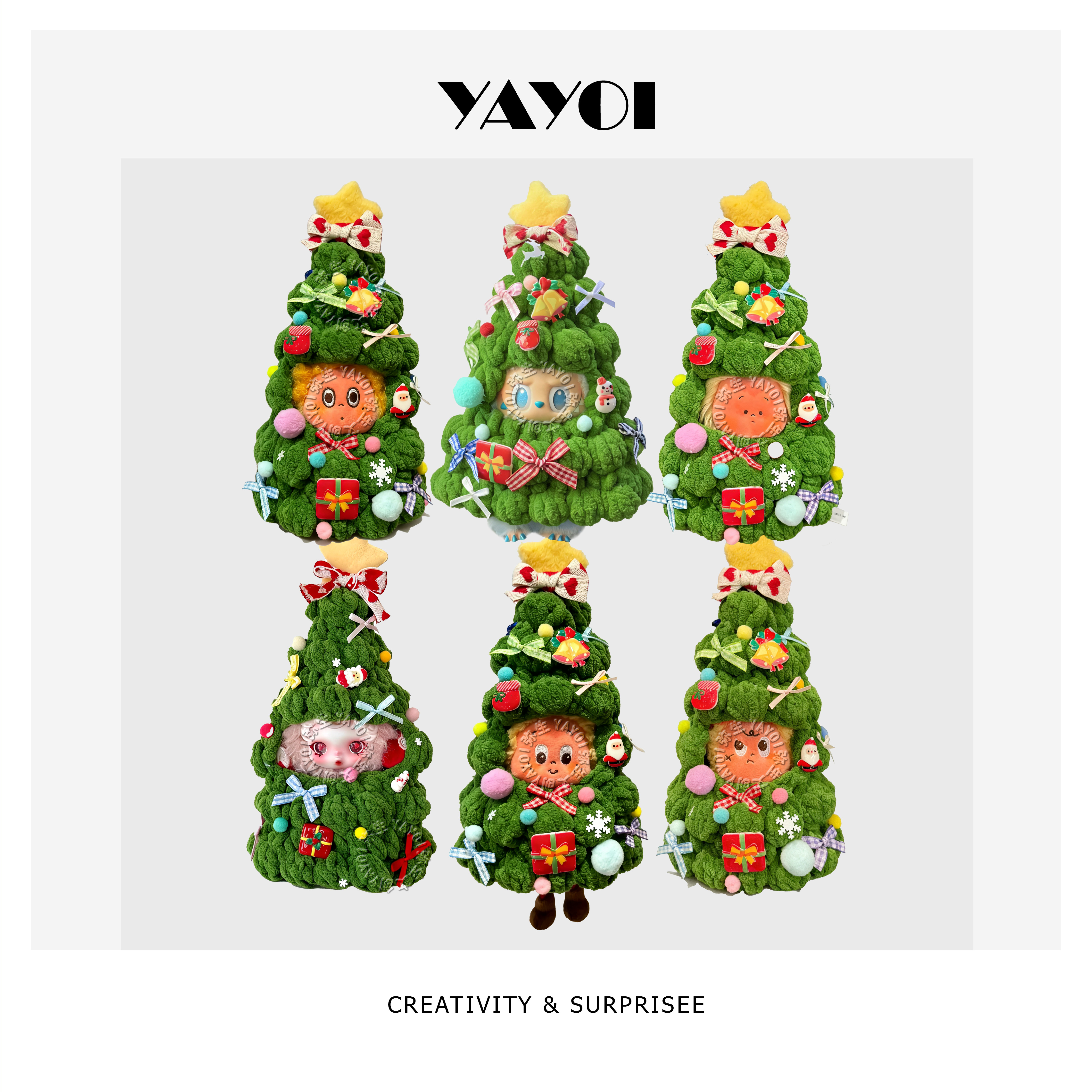 仅娃衣】拉布布一二三代圣诞树娃衣labubu娃衣新款豪华版套装17cm