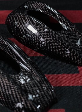 小牛电动车UQI/N1S/m+九号E200P改装斜纹银箔碳纤维VAOS4后视镜盖