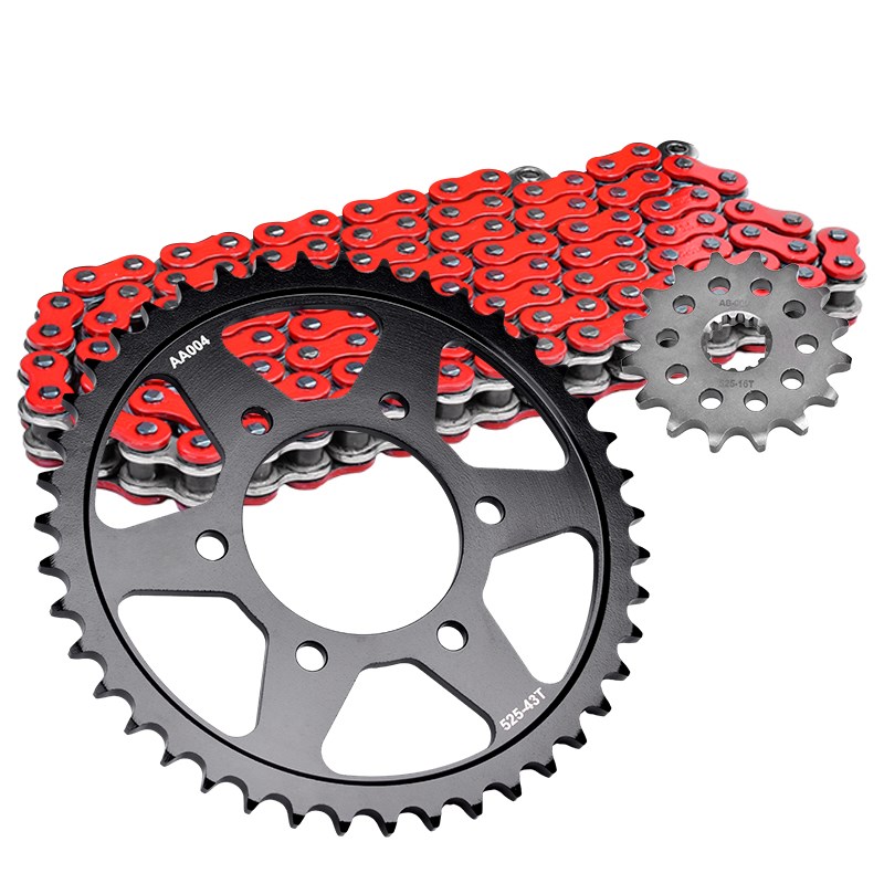 适用Nanja忍者川崎ZX7R改装牙B盘大小飞链轮ZX750三件套油封链条